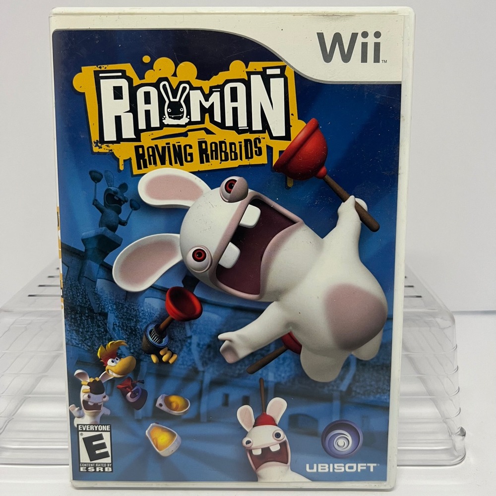 Rayman Raving Rabbids Nintendo‎ Wii Game Complete With Manual Tested Video Games